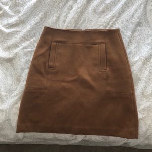 Camel colored A line skirt